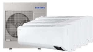 Samsung Wind-Free Elite Multi 4 binnendelen - Airconditioning & warmtepomp Service Nederland